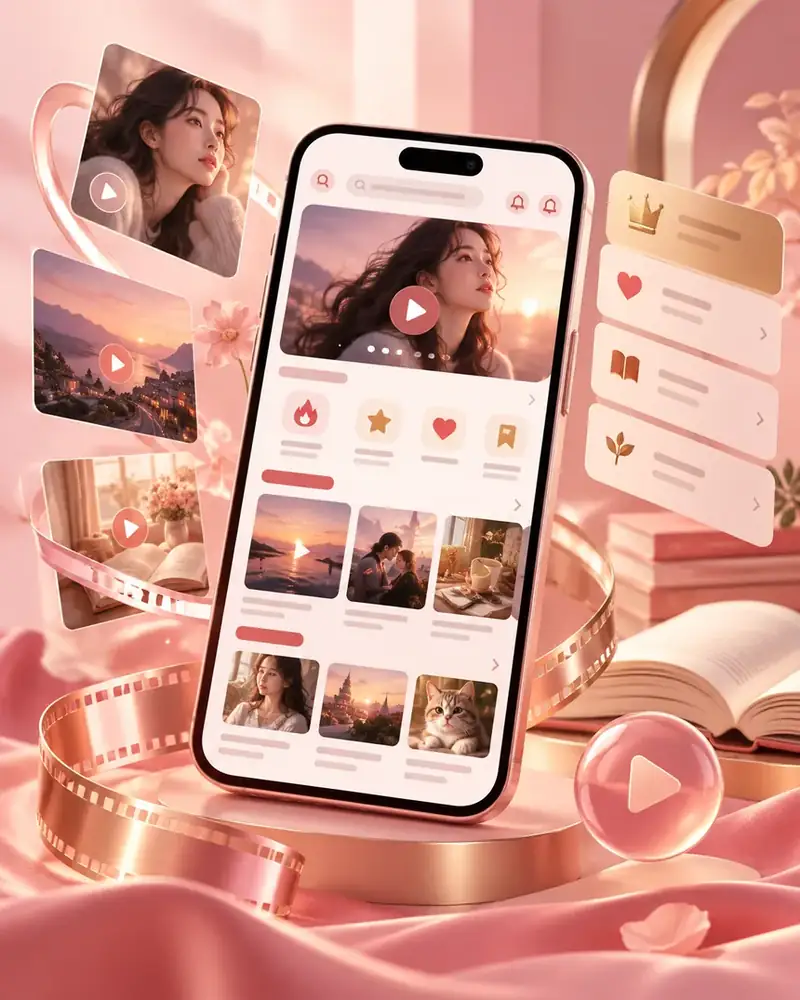 移动阅读 · 红桃视频APP配图